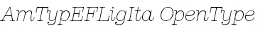 AmTypEFLigIta Regular Font