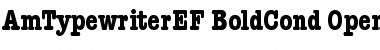 AmTypewriterEF BoldCond AmTypewriterEF BoldCond