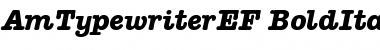 AmTypewriterEF BoldItalic AmTypewriterEF BoldItalic