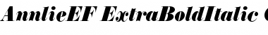 AnnlieEF-ExtraBoldItalic Regular Font