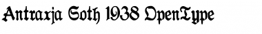 Antraxja  Goth 1938 Regular Font