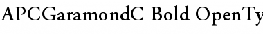 APCGaramondC Bold Font