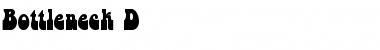 Download Bottleneck D Font Download Bottleneck D Font