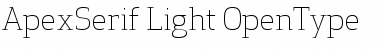 Apex Serif Light Regular Font