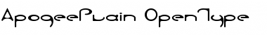 Apogee Plain Font