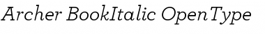 Archer Book Italic