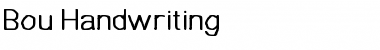 Download Bou Handwriting Font
