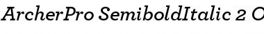 ArcherPro Semibold Italic