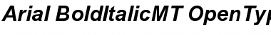 Arial MT Bold Italic