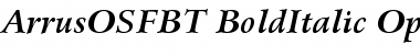 Bitstream Arrus Bold Italic OSF Font