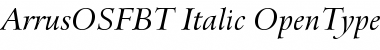 Bitstream Arrus Font