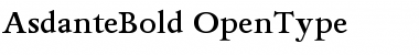 Download AsdanteBold Font Download AsdanteBold Font