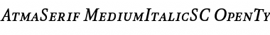 Download AtmaSerif-MediumItalicSC Font