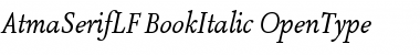 Download AtmaSerifLF-BookItalic Font