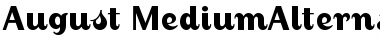 August MediumAlternate Font