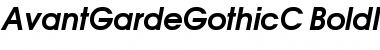 AvantGardeGothicC Bold Italic Font