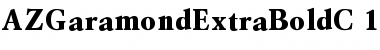 Download AZGaramondExtraBoldC Font
