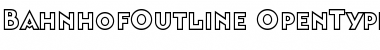 Download Bahnhof Outline Font Download Bahnhof Outline Font