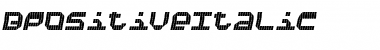 Download BpositiveItalic Font Download BpositiveItalic Font