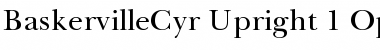 Baskerville Cyrillic Upright