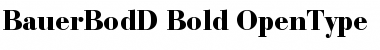Bauer Bodoni D Bold Font
