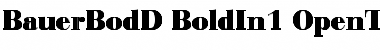 Download Bauer Bodoni D In1 Font