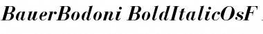 Bauer Bodoni Bold Italic Oldstyle Figures