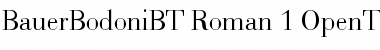 Bauer Bodoni Regular Font