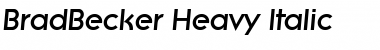 BradBecker-Heavy Italic