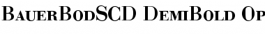 Bauer Bodoni SC D Demi Bold Font