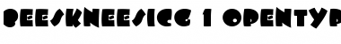 BeeskneesICG Regular Font