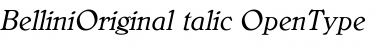 BelliniOriginalItalic&nbsp;Regular