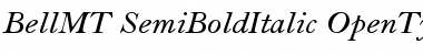 Bell MT Semi Bold Italic