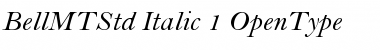 Bell MT Std Italic Font