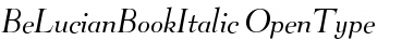 BeLucianBookItalic Regular Font