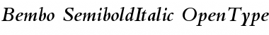 Bembo Semibold Italic Font