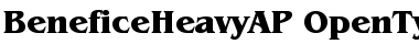 BeneficeHeavyAP Regular Font