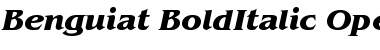 ITC Benguiat Bold Italic Font