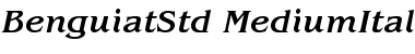 ITC Benguiat Std Medium Italic Font