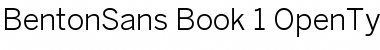 BentonSans Book Regular Font