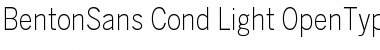 BentonSans Cond Light Regular Font