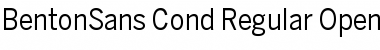 BentonSans Cond Regular Regular Font