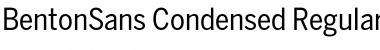 BentonSans Condensed Regular Font