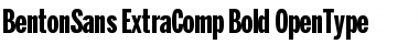 BentonSans ExtraComp Bold Regular Font