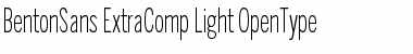 BentonSans ExtraComp Light Regular Font