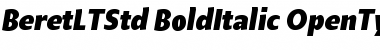 Beret LT Std Bold Italic Font