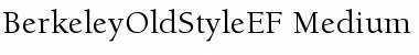 Download BerkeleyOldStyleEF Font