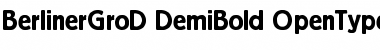 Berliner Grotesk D Demi Bold Font