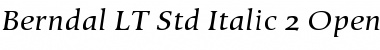 Download Berndal LT Std Italic Font