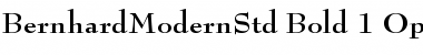 Bernhard Modern Std Bold Font